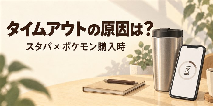 オンライン待合室のタイムアウト表示をスマートフォンとステンレスボトルで表したイラスト
